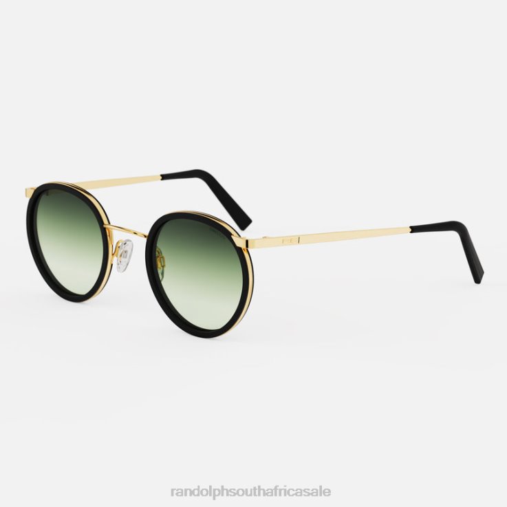 Randolph 23k Gold & Matte Onyx Inlay & Evergreen P3 Fusion 0V6P89 Non-Polarized Gradient Nylon Lens