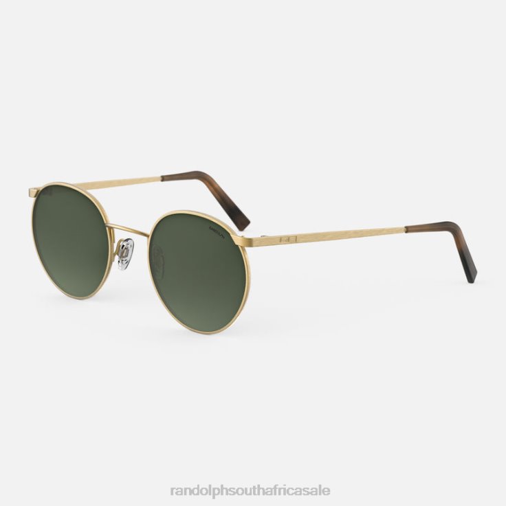 Randolph 23k Satin Gold & Evergreen P3 0V6P41 Polarized Gradient Nylon Lens