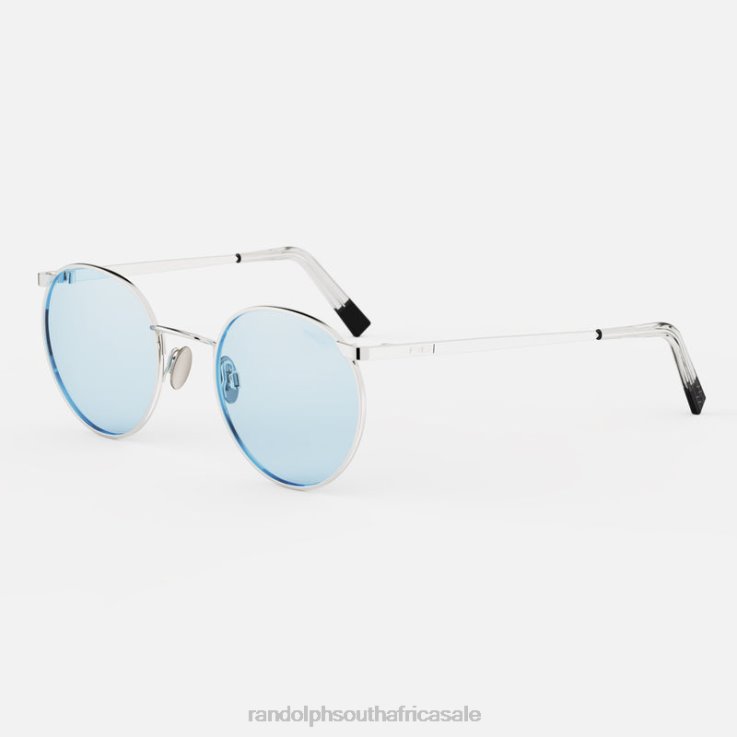 Randolph 23k White Gold & Blue Hydro P3 0V6P56 Non-Polarized Glass Lens