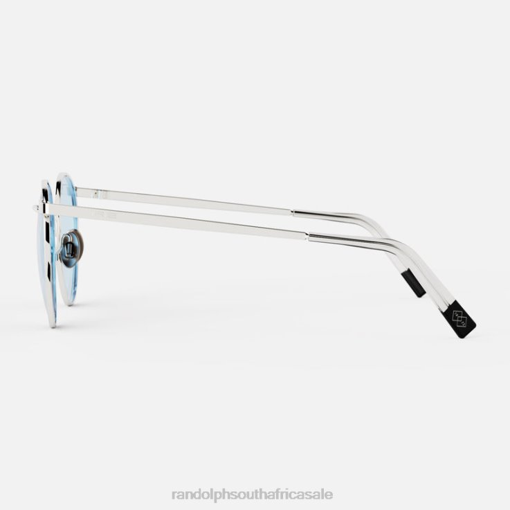 Randolph 23k White Gold & Blue Hydro P3 0V6P56 Non-Polarized Glass Lens