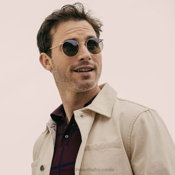 Randolph 23k White Gold & Blue Hydro P3 0V6P56 Non-Polarized Glass Lens