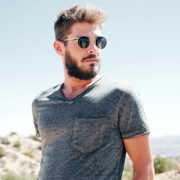 Randolph Bright Chrome & American Gray P3 0V6P128 Non-Polarized Glass Lens