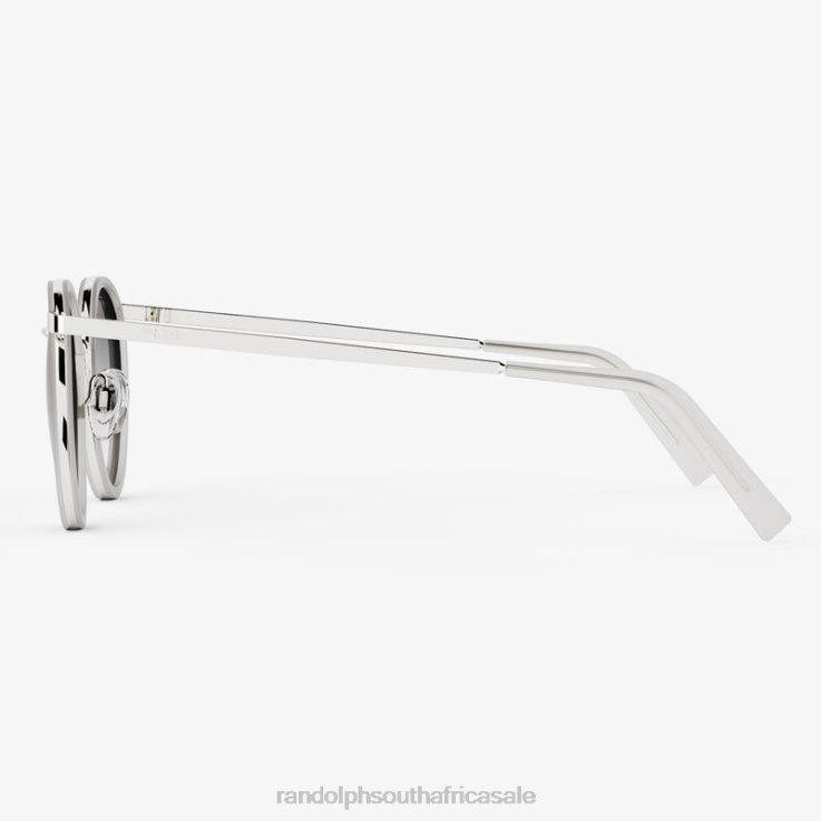 Randolph Bright Chrome & Matte Crystal Inlay & Coastal Gray P3 Fusion 0V6P117 Non-Polarized Gradient Nylon Lens