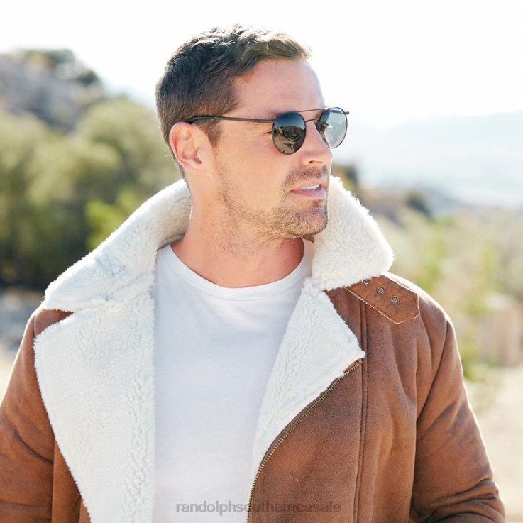 Randolph Matte Black & American Gray P3 Shadow 0V6P126 Non-Polarized Glass Lens