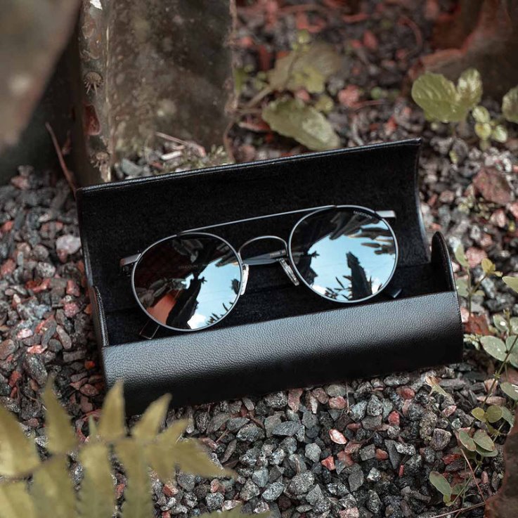 Randolph Matte Black & American Gray P3 Shadow 0V6P126 Non-Polarized Glass Lens