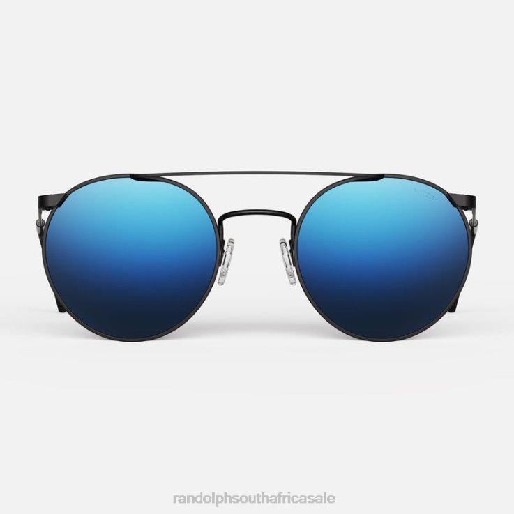 Randolph Matte Black & Atlantic Blue P3 Shadow 0V6P140 Non-Polarized Mirror Nylon Lens